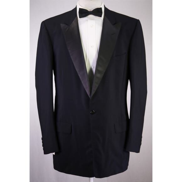 Rogers Peet Tuxedo Vintage New York Black 1-Btn Formal Blazer Jacket 42L - Picture 2 of 8